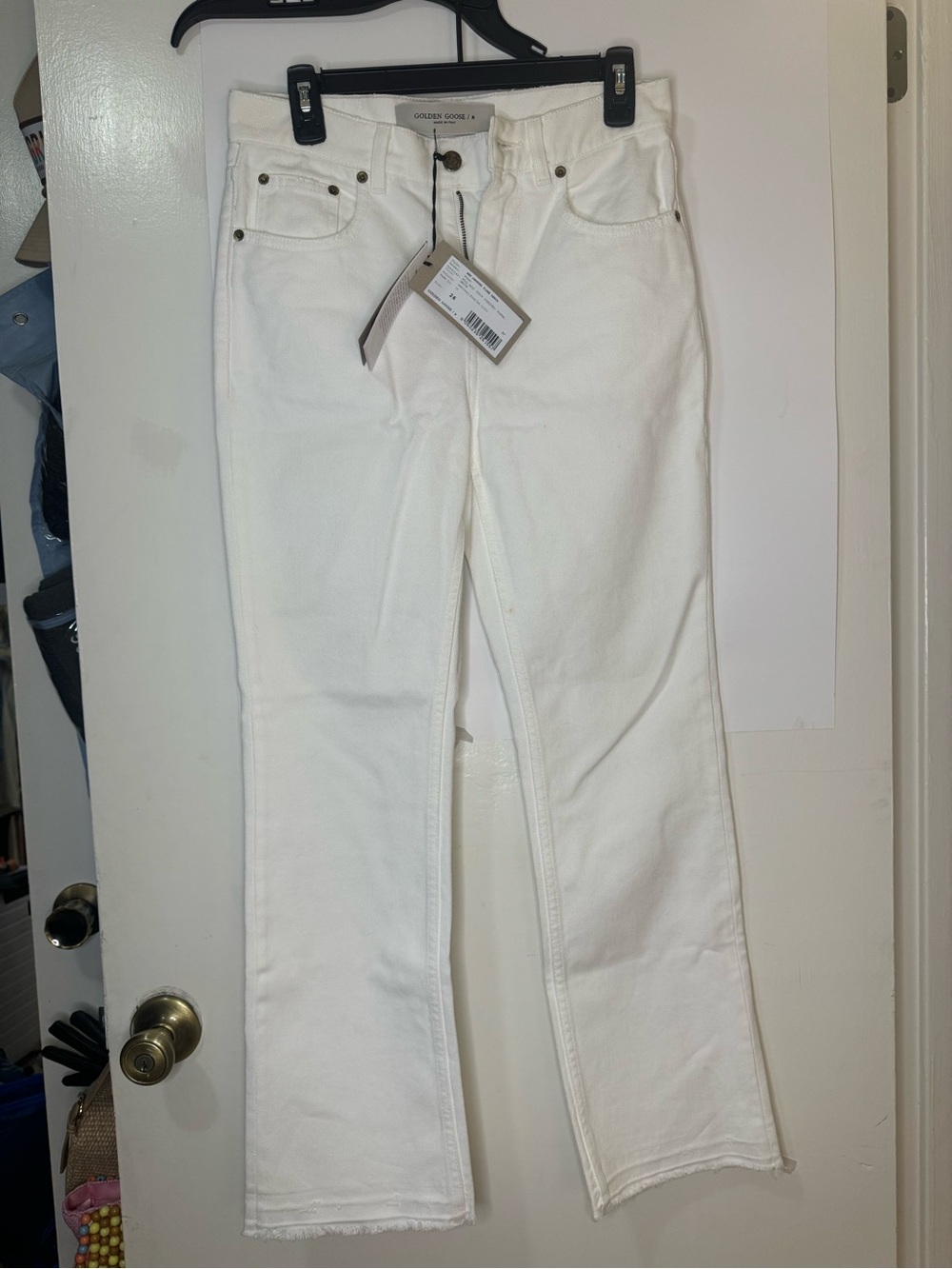 Golden Goose White Wide-Leg Jeans